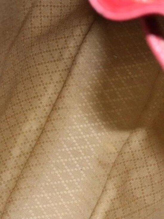 GUCCI Bamboo Backpack Suede Leather Red Gold main image 2
